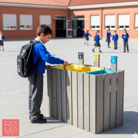 Papereres de Reciclatge Modulars de Plàstic Reciclat Ecopunt